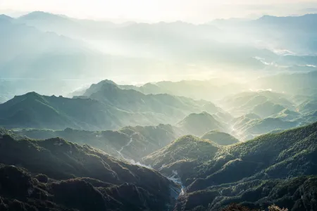 Misty mountains